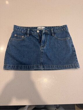 Princess Polly Dark Blue Denim Mini Skirt